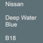 Preview: Nissan, Deep Water Blue, B18.